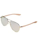 Nike City Aviator Pilot Sunglasses, Rose Gold, 61/13/140