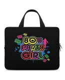 80s Party Girl Vintage Retro Eighties Costume Laptop Bag Women Man 10 12 13 15 17 Inch Office Notebook Travel Computer Handbag Waterproof Bag Notebook Cover