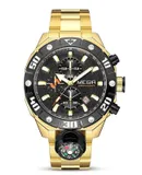 Men's Quartz Watch, Waterproof Men's Multifunction Chronograph, Compass Outdoor Sports Watch