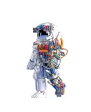 Compatible with LEGO Building Bricks, Astronaut Model, Educational Puzzle Assembly Toy