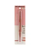 Double-Ended Lipstick and Liner - Natural Peach by MCoBeauty for Women - 0.115 oz Lipstick