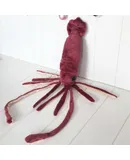 Wine Red Squid Doll Cute Marine Animal Squid Octopus Fish Plush Toy Creative Gift