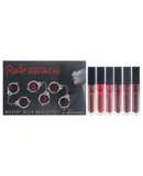 Crime Does Pay Notorious - Dark by Rude Cosmetics for Women - 6 Pc 0.084oz Lipstick - Amulet, 0.084oz Lipstick - Bewitching, 0.084oz Lipstick - Hypnotic, 0.084oz Lipstick - Secretacy, 0.084oz Lipstick - Seductress, 0.084oz Lipstick - Sorceress
