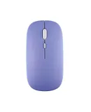 Bluetooth Wireless Keyboard and Mouse Combo,Ultra-Slim Ergonomic Small Rechargeable Bluetooth Keyboard Mouse Set for Apple iPad iPhone Samsung Tablet Phone Android PC Computer Mac Smartphone- purple single Bluetooth mouse battery