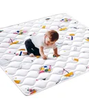 High-Density Foam Baby Play Mat,47x47 Inches Thicken One-Piece Infants Crawling Mat,Comfortable and Soft Baby Playmat,Non Slip Washable Floor Mat for Babies,Infants,Toddlers