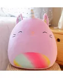 Cat Plush Toy 25cm Cute Unicorn Cat Birthday Stuffed Animal Soft Cat Plushies Pillow Pink Doll Gifts for Kid Toddlers Home Room Decoration，Style H
