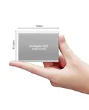 External Solid State Drive Mobile SSD 14TB High Speed Portable External Solid State Drive Storage USB3.1 Type-C Compatible with PC, Laptop, and Mac (128G 14T High Speed Transfer, Silver)