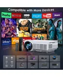 Mini Projector, 1080P HD Video Projector,Upgraded Bluetooth Projector-Q5-Mobile phone with the same screen