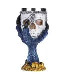 Skull Wine Glass,Horrible Resin Stainless Steel Skull Goblet Wine Glass