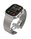apple Watch Solid stainless steel bead strap apple watch9 bow buckle metal strap  38/40/41mm titanium