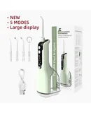 Schoben Water Dental Flosser Portable Dental Oral Irrigator--330ml，L12（Green）