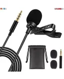 5 Core Micrófono de solapa (Lavalier), clip-on, profesional, 3.5 mm, micrófono de corbata omnidireccional