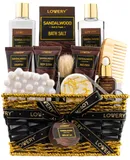 Mens Gift Set - 14 Pc Sandalwood Bath Gift Set - Personal Self Care Kit