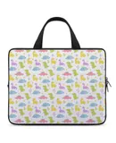 Cartoon Funny Dinosaurs with Cactus Laptop Bag Women Man 10 12 13 15 17 Inch Office Notebook Travel Computer Handbag Waterproof Bag Notebook Cover