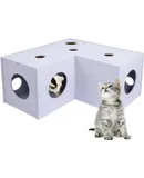 Cat Caster Fishing Pole Toy | Tangle Free, Retractable & Easy to Store. Includes Two Interchangeable Teaser Toys | The Ultimate Gift for Kitty Lovers, Fish Bone