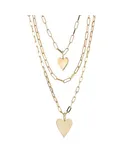 Triple Layer Small And Medium Helena Pendant Necklace by eklexic