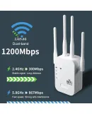 300Mbps WiFi Repeater Wireless Extender WiFi Booster 5G 2.4G Dual-band Network Amplifier Long Range Signal WiFi Router Home