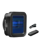 Mobile Phone Anamorphic Movie Lens 1.55X Deformation Filmmaking Lens Phone Moive Lens with Universal Lens Clips Carry Bag Replacement for iPhone 15/14/13/12/11