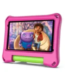 7 inch 2+32GB Puzzle Kids Tablet with Protective Silicone Sleeve 360 Degree Rotating Carrying Handle Stand, Kids Tablet PC wifi Android Tablet PC Learning Tablet PC