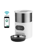 Stainless steel pet smart feeders WIFI controlled timing quantitative speech broadcast automatic feeders 3L