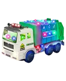 Garbage Truck Toys With Music 4D Led Light Automatic Bump Light up Toys Garbage Truck Engine Push Car Toy Vehicle Trash Truck