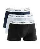 Calvin Klein Men's Underwear Microfiber Stretch 3 Pack Trunk Navy/Black/White