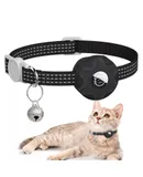 Cat Tracker Collar,airtag cat collar locator tracker silicone sleeve three wire reflective bag bell