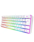 61 Keys Gaming Membrane Keyboard RGB Lighting Portable Wired Keyboard Multiple Shortcuts