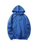 Hoodie Men's Hooded Sweatshirt Casual Sport Jacket Loose Sweatshirt Blue