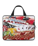 Las Vegas Casino Gambler Laptop Bag Women Man 10 12 13 15 17 Inch Office Notebook Travel Computer Handbag Waterproof Bag Notebook Cover