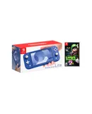 Nintendo Switch Lite Blue Bundle With Luigi's Mansion 2 HD Game