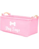 Felt Pet Toy Storage Box Organizer for Dog Toys Puppy Toys and Sundries Stylish and Functional Basket with Handles for Easy Carrying and Storage