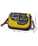 Motivational Decorative Picture Boxing Gloves Vintage Crossbody Bag for Women Medium Leather Hobo Bags Shoulder Bag Classic City Leather Satchels