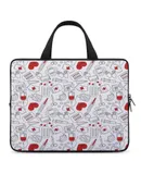 Blood Medical Equipment Pattern Laptop Bag Women Man 10 12 13 15 17 Inch Office Notebook Travel Computer Handbag Waterproof Bag Notebook Cover