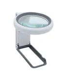 Handheld Magnifier 30X 10X Magnifying Glass with LED Light Foldable Handle for Reading Full Book Page Newspaper Support 3 Light Colors Great Gift for Low Visions / Seniors Coins Stamps Map