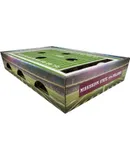 NCAA Mississippi State Bulldogs Cat Scratcher Box, Game Day Cat Toy, NCAA Football Field Designed Cat Scratcher and Lounge, Stimulating Cat Game