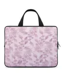Pencil Drawings, Flowers, Leaves, Powder Laptop Bag Women Man 10 12 13 15 17 Inch Office Notebook Travel Computer Handbag Waterproof Bag Notebook Cover