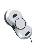 Window Cleaner Robot with Ultrasonic 5600PA Auto Water Glass Cleaning Automatic Smart Robot Cleaner, Remote Control Window Vacuum Cleaner with Control Windows/Tiles/Class Door Indoor Outdoo-white