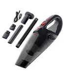 Handheld Car Vacuum Cleaner, Cordless Rechargeable Mini High Suction Vacuum Cleaner with 4 Filters and Light (Black)