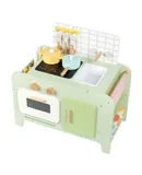 juguete de cocina de madera para niños, juguete de simulación de Barbie verde, novedad de 2024