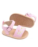 Baby Girls Pink Denim Sandals