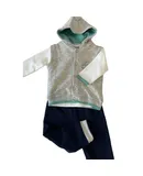 Newborn, Infant & Toddler Animal Theme (Turtle) 3-Piece Hoodie Jacket Set for Little Boys & Girls
