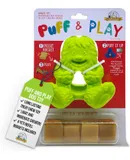 Yeti Puff and Play Dog Toy Dog Chew Holder Fun Stimulating Chew Toy for Teething, Behavior Training for Light to Moderate Chewers Interactive Nuggets Treats Dispenser Puzzle Yeti Green