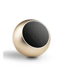 Plug-in card Bluetooth speaker portable small steel cannon metal heavy subwoofer outdoor mini Bluetooth speaker-gold
