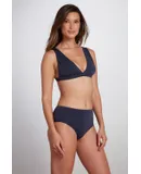 Serena Hipster Bikini Bottom in Navy Blue