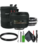 Nikon AF-S NIKKOR 50mm f/1.4G Lens + Innovexee Lens Mount Adapter Compatible with Nikon F Mount G-Type Lens to All Sony Alpha E-Mount Cameras + Lens Case 6