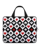 Gambling Casino Cards Laptop Bag Women Man 10 12 13 15 17 Inch Office Notebook Travel Computer Handbag Waterproof Bag Notebook Cover
