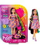 Barbie Totally Hair Heart-Themed 8.5 Inch Doll, Fantasy Hair & Color Change Accessories