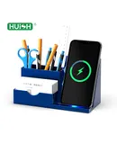 Pen holder Wireless charging Desktop storage Wireless charging Multi-functional pen holder charger 15W fast charging wireless charging stand