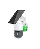 Solar Security Cameras Wireless Outdoor, 2MP Pan Tilt 360°WiFi Camera，White